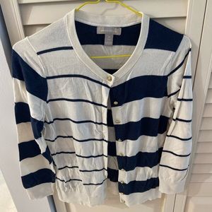 Banana Republic Navy Sailor Anchor Cardigan
